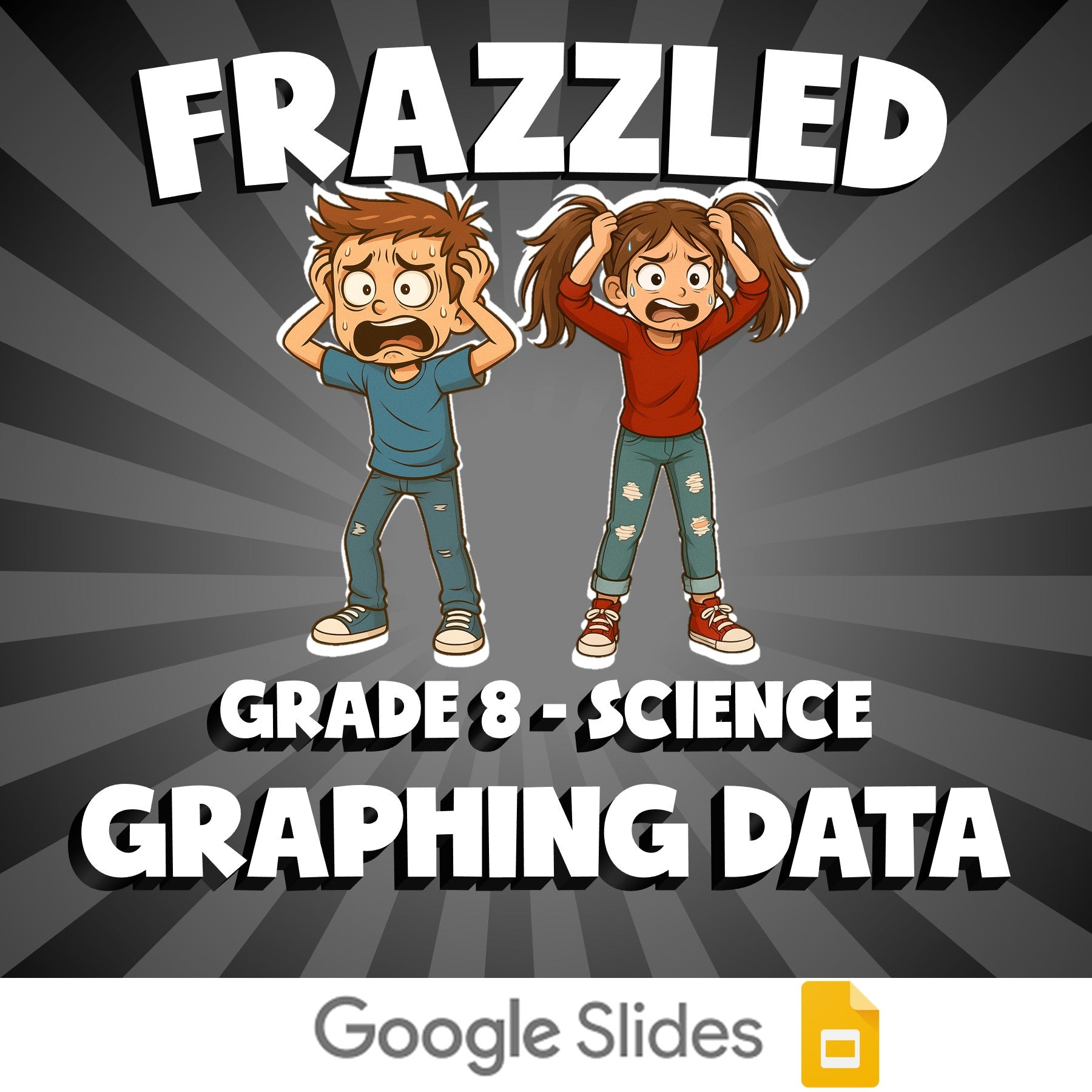 Graphing Data FRAZZLED Science Game - No Prep Grade 8 Review Activity