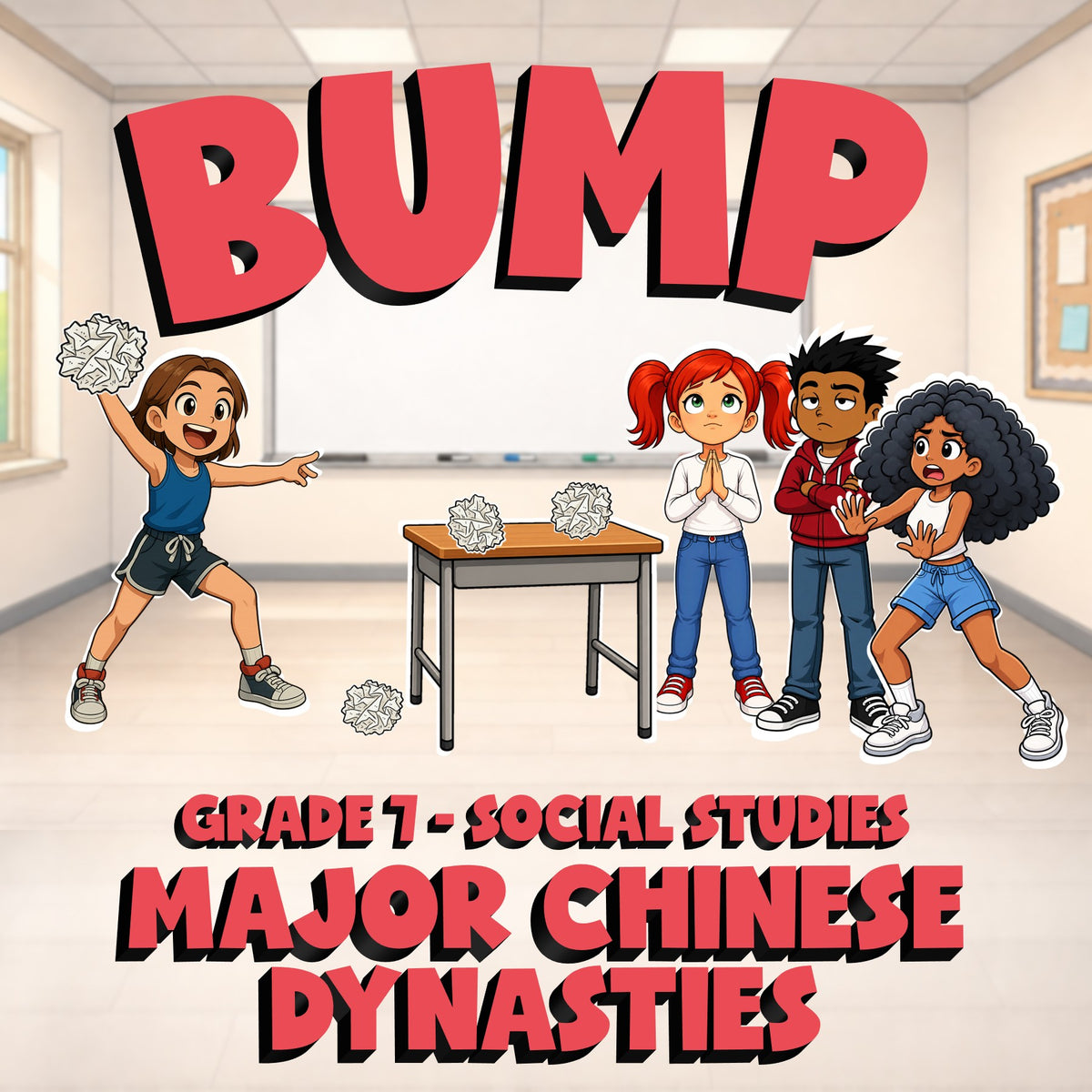Major Chinese Dynasties BUMP Socials Game - No Prep Grade 7 Review Activity