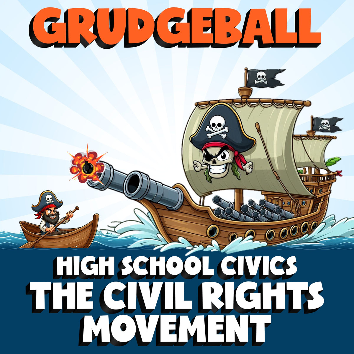 The Civil Rights Movement GRUDGEBALL Civics Game - No Prep Review Activity