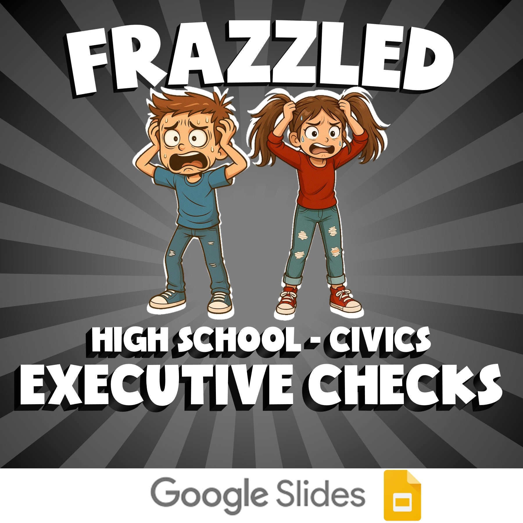 Executive Checks FRAZZLED Civics Game - No Prep Review Activity