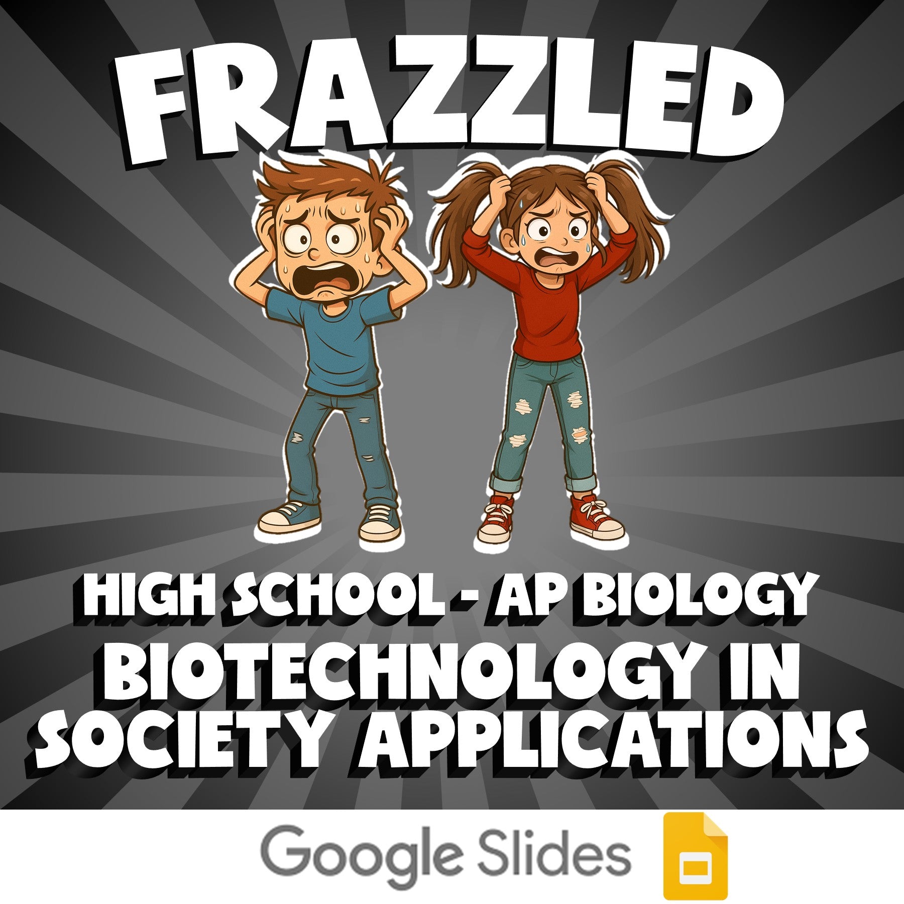 Biotechnology in Society Applications FRAZZLED Science Game - No Prep AP Biology