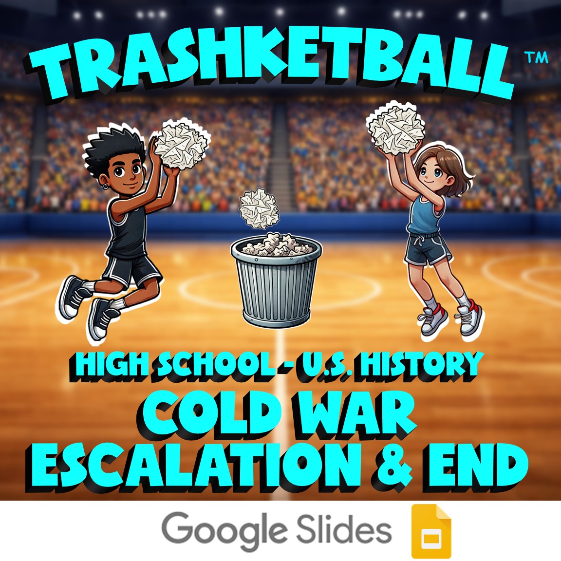 Cold War Escalation & End TRASHKETBALL U.S. History Game - No Prep Review
