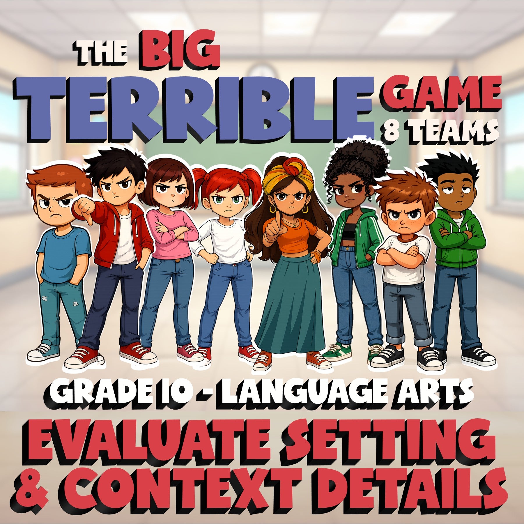 Evaluate Setting & Context Details BIG TERRIBLE GAME - Grade 10 ELA Review
