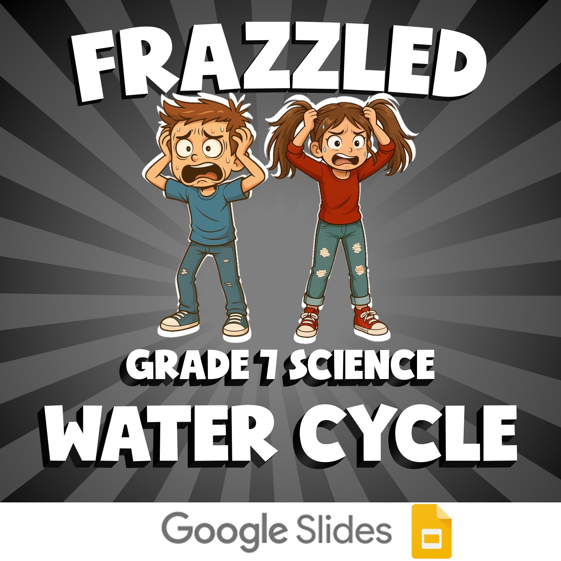 Water Cycle FRAZZLED Science Game - No Prep Grade 7 Review Activity