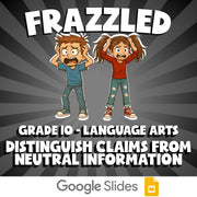 Distinguish Claims from Neutral Information FRAZZLED ELA Game - No Prep Grade 10