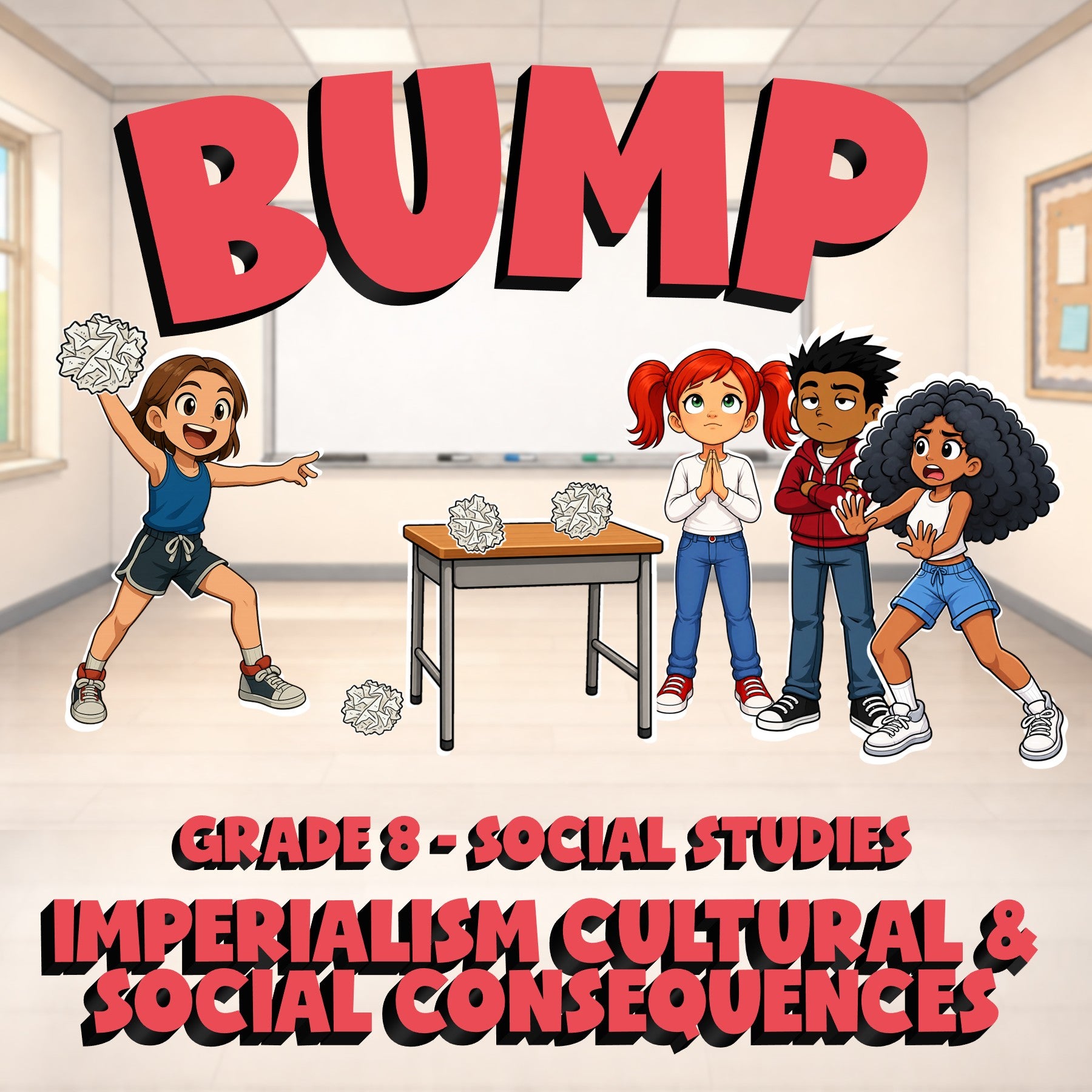 Imperialism Cultural & Social Consequences BUMP Socials Game - No Prep Grade 8
