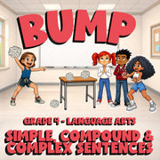 Simple, Compound & Complex Sentences BUMP ELA Game - No Prep Grade 4 Review