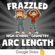 Arc Length FRAZZLED Math Game - No Prep Geometry Review Activity