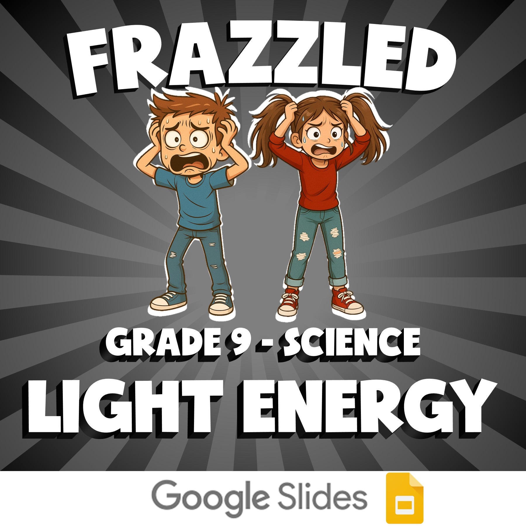 Light Energy FRAZZLED Science Game - No Prep Grade 9 Review Activity