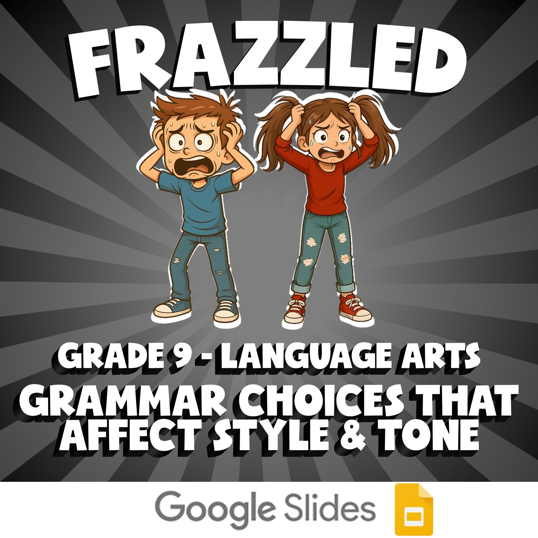 Grammar Choices That Affect Style & Tone FRAZZLED ELA Game - No Prep Grade 9