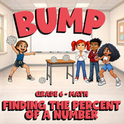 Finding the Percent of a Number BUMP Math Game - No Prep Grade 6 Review Activity