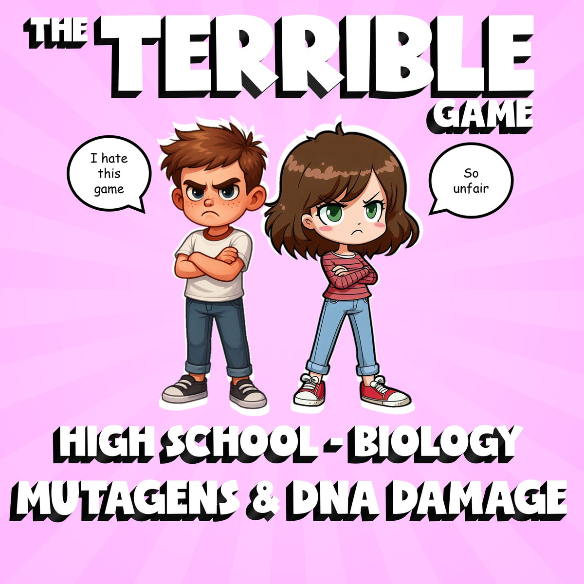 Mutagens & DNA Damage THE TERRIBLE GAME - No Prep Biology Science Review