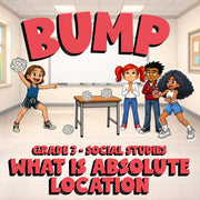 What Is Absolute Location BUMP Socials Game - No Prep Grade 3 Review Activity