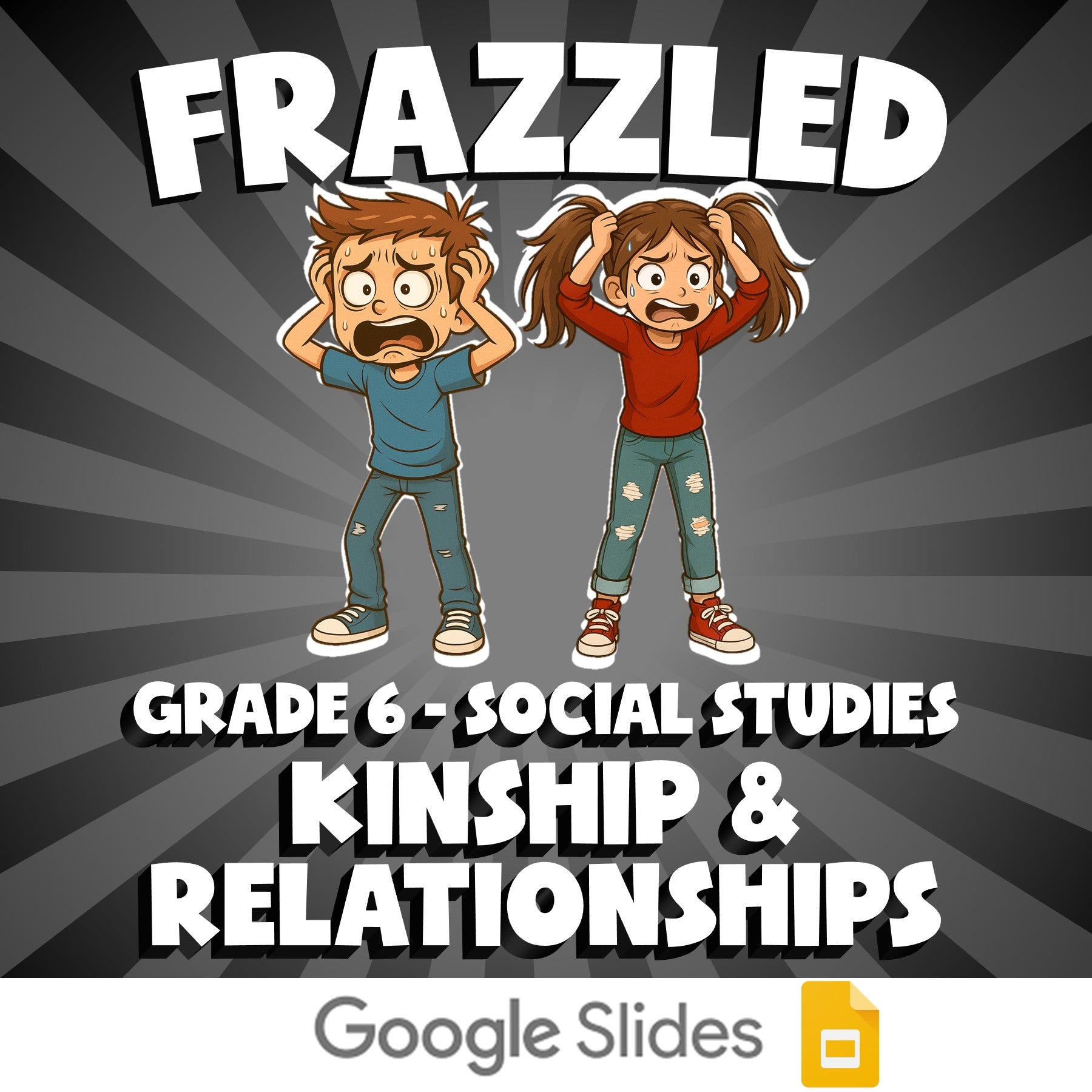 Kinship & Relationships FRAZZLED Socials Game - No Prep Grade 6 Review Activity