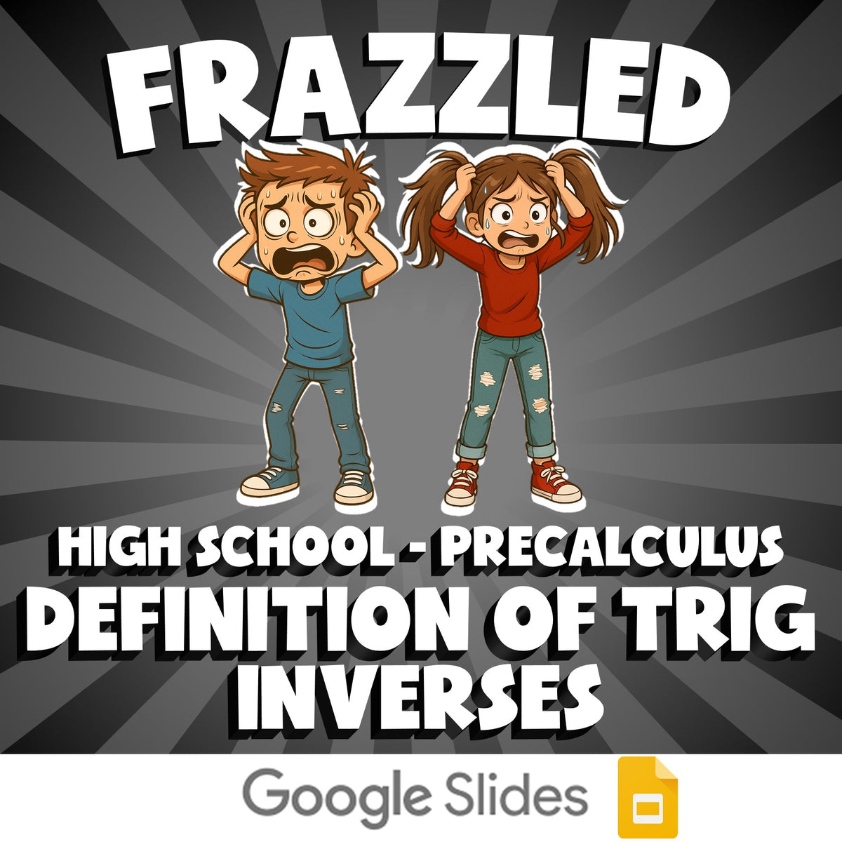 Definition of Trig Inverses FRAZZLED Math Game - No Prep PreCalculus Review