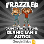 Islamic Law & Justice FRAZZLED Socials Game - No Prep Grade 7 Review Activity