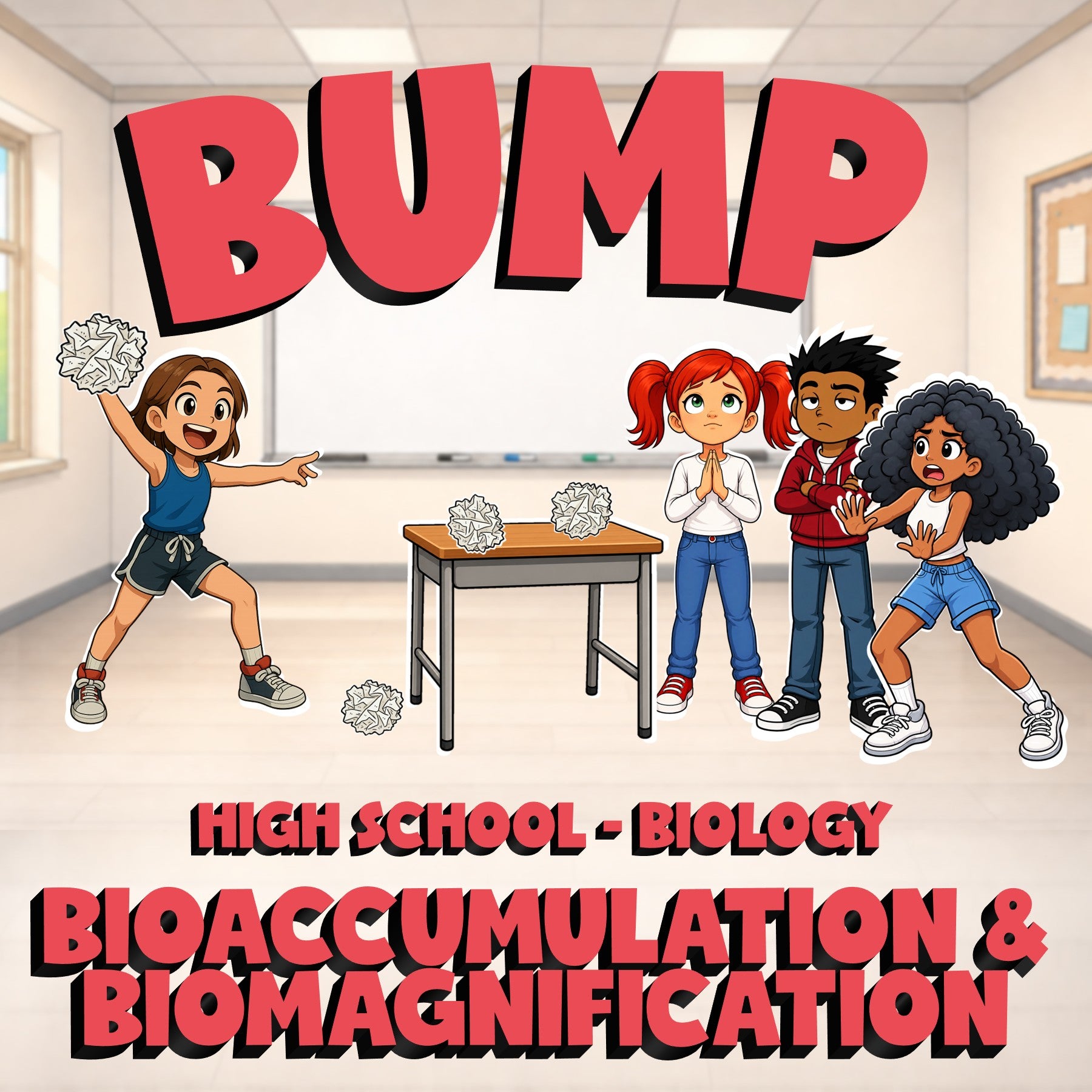 Bioaccumulation & Biomagnification BUMP Science Game - No Prep Biology Review