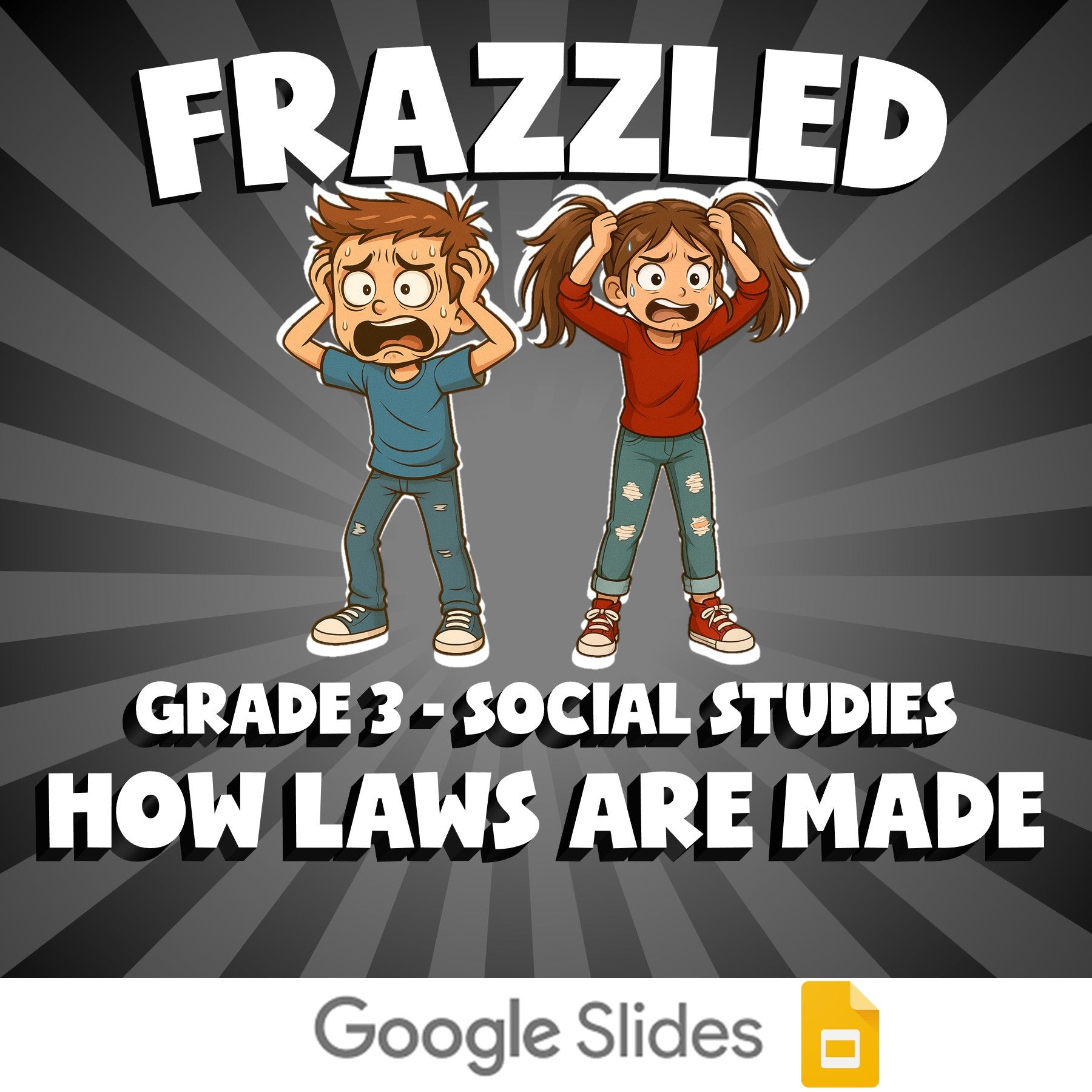 How Laws Are Made FRAZZLED Socials Game - No Prep Grade 3 Review Activity