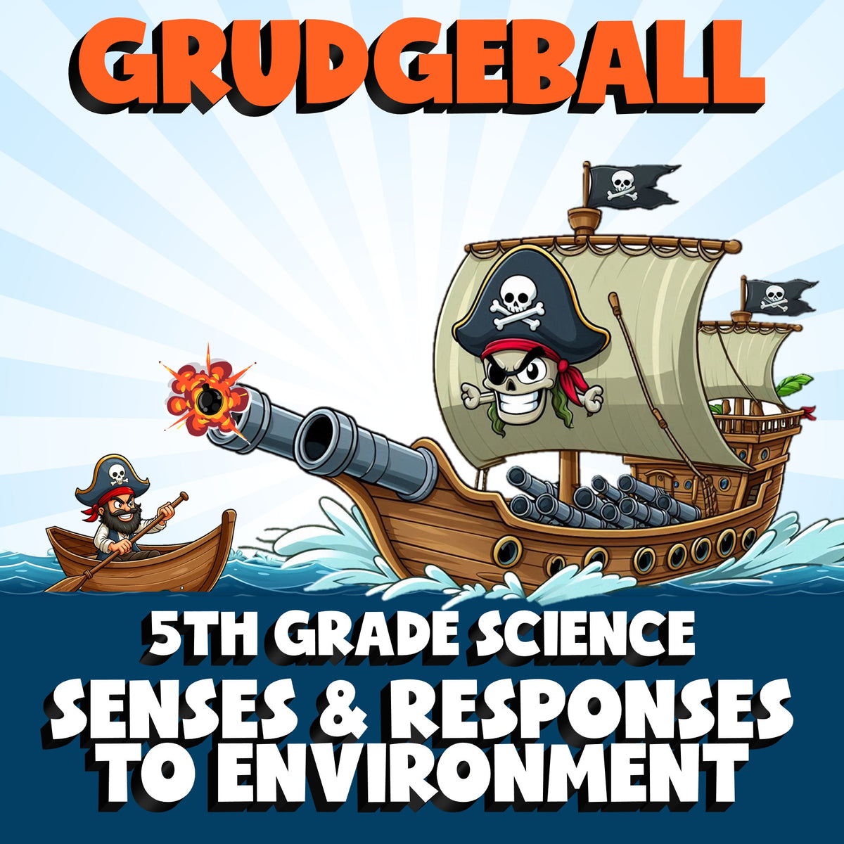 Senses & Responses to Environment GRUDGEBALL Science Game - No Prep Grade 5