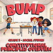 Constitutional Principles Overview BUMP Socials Game - No Prep Grade 5 Review