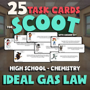 Ideal Gas Law SCOOT TASK CARDS Science Game - No Prep Chemistry Review Activity