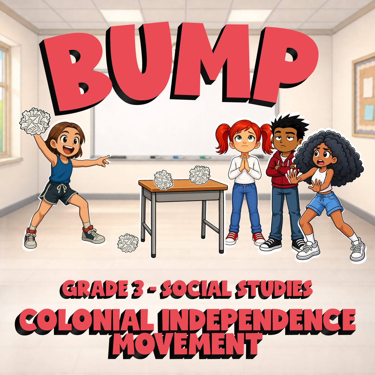 Colonial Independence Movement BUMP Socials Game - No Prep Grade 3 Review