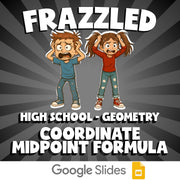 Coordinate Midpoint Formula FRAZZLED Math Game - No Prep Geometry Review