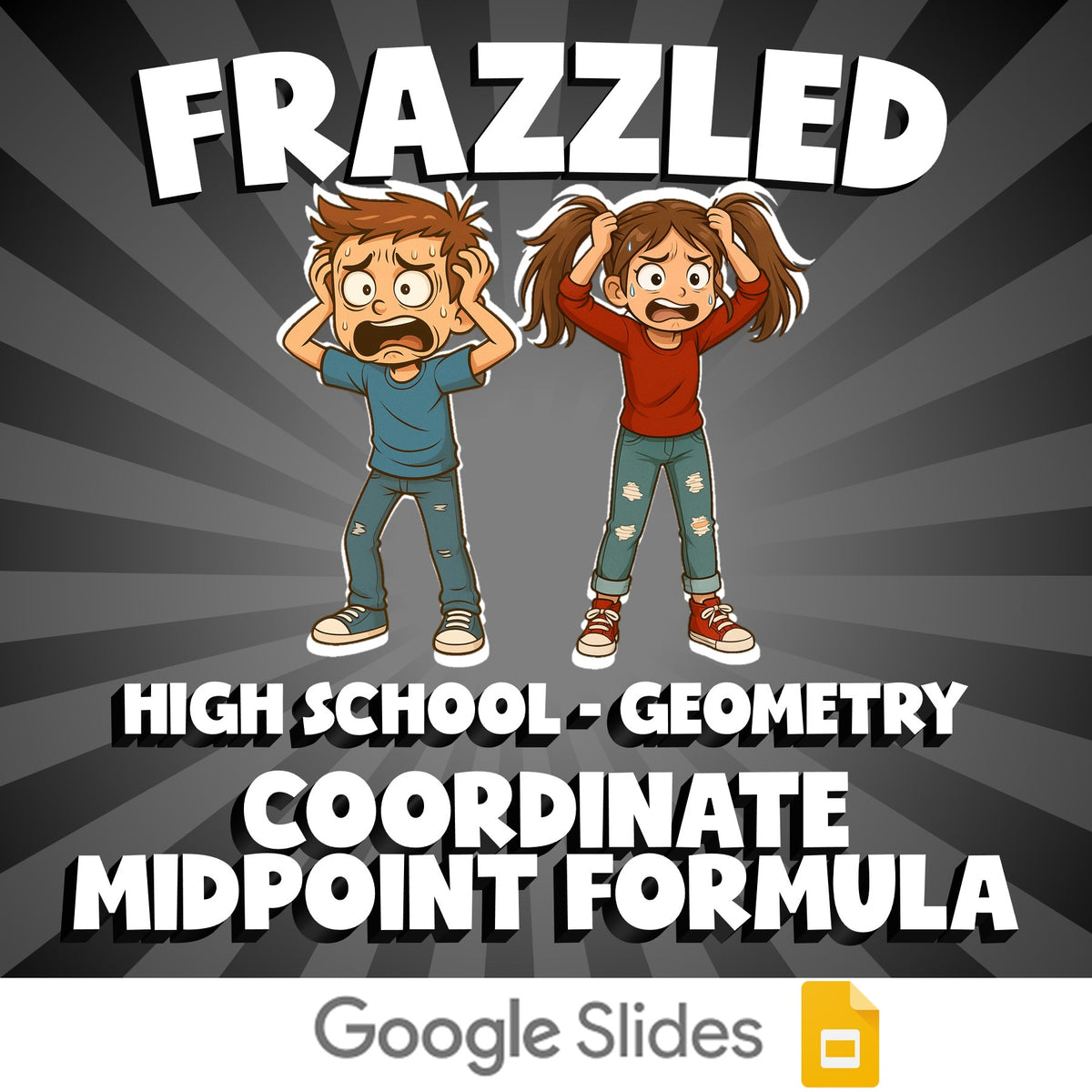 Coordinate Midpoint Formula FRAZZLED Math Game - No Prep Geometry Review