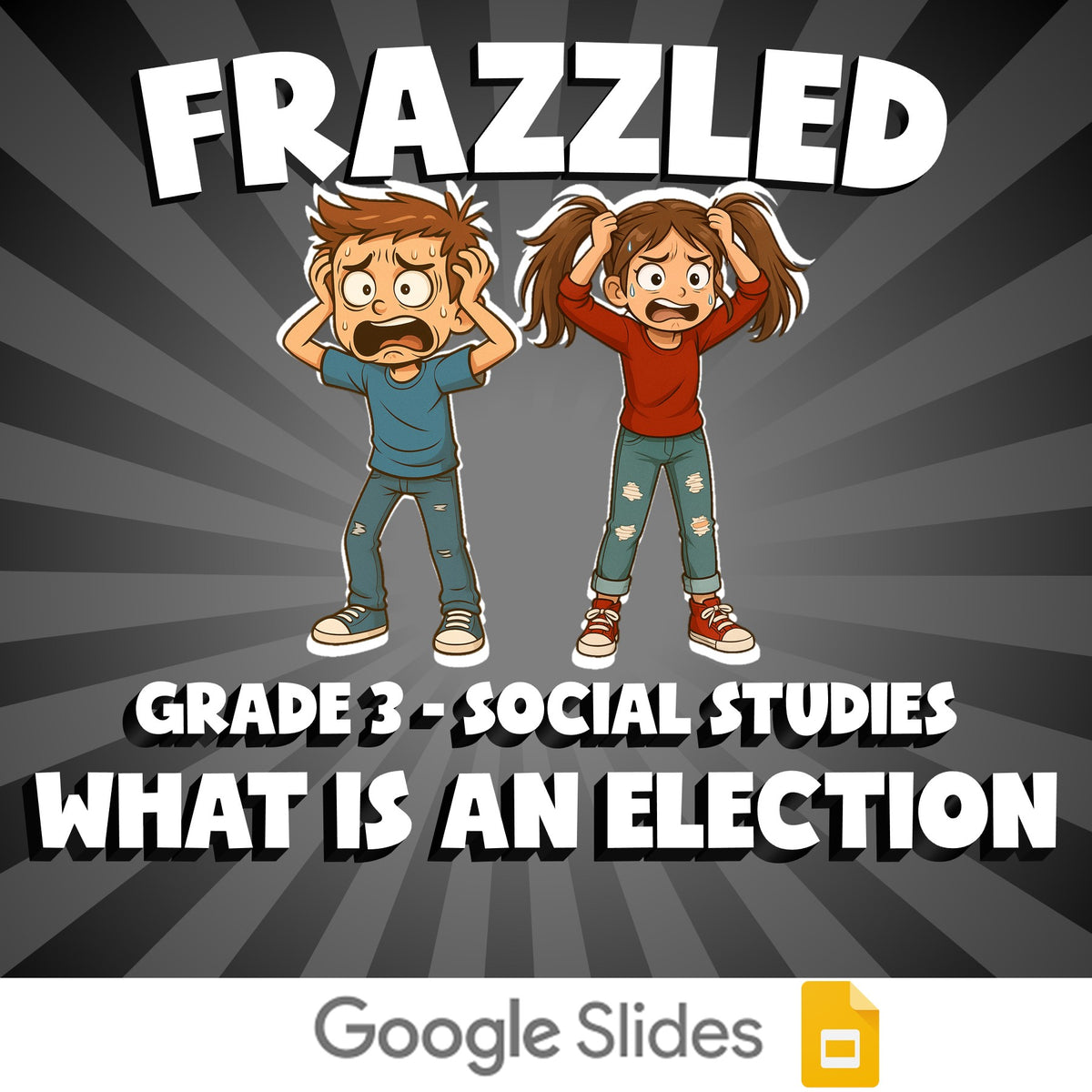 What Is an Election FRAZZLED Socials Game - No Prep Grade 3 Review Activity