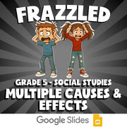 Multiple Causes & Effects FRAZZLED Socials Game - No Prep Grade 5 Review