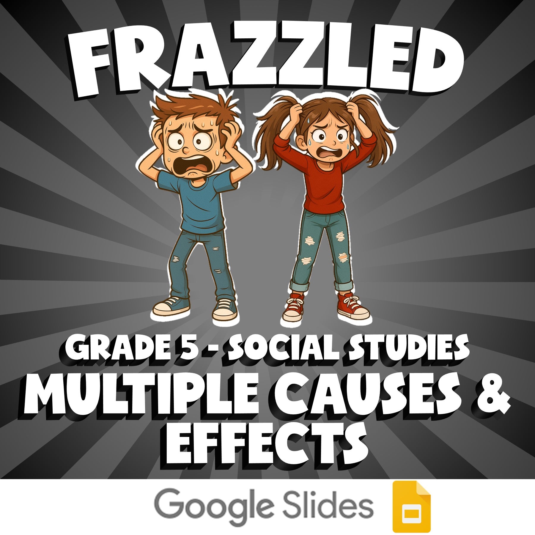 Multiple Causes & Effects FRAZZLED Socials Game - No Prep Grade 5 Review