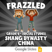 Shang Dynasty China FRAZZLED Socials Game - No Prep Grade 6 Review Activity