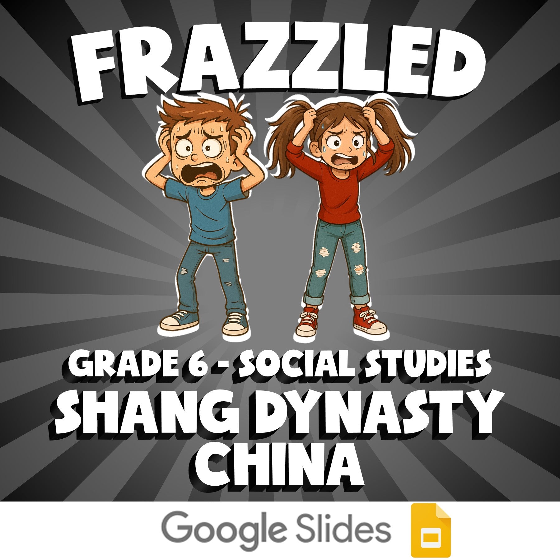 Shang Dynasty China FRAZZLED Socials Game - No Prep Grade 6 Review Activity