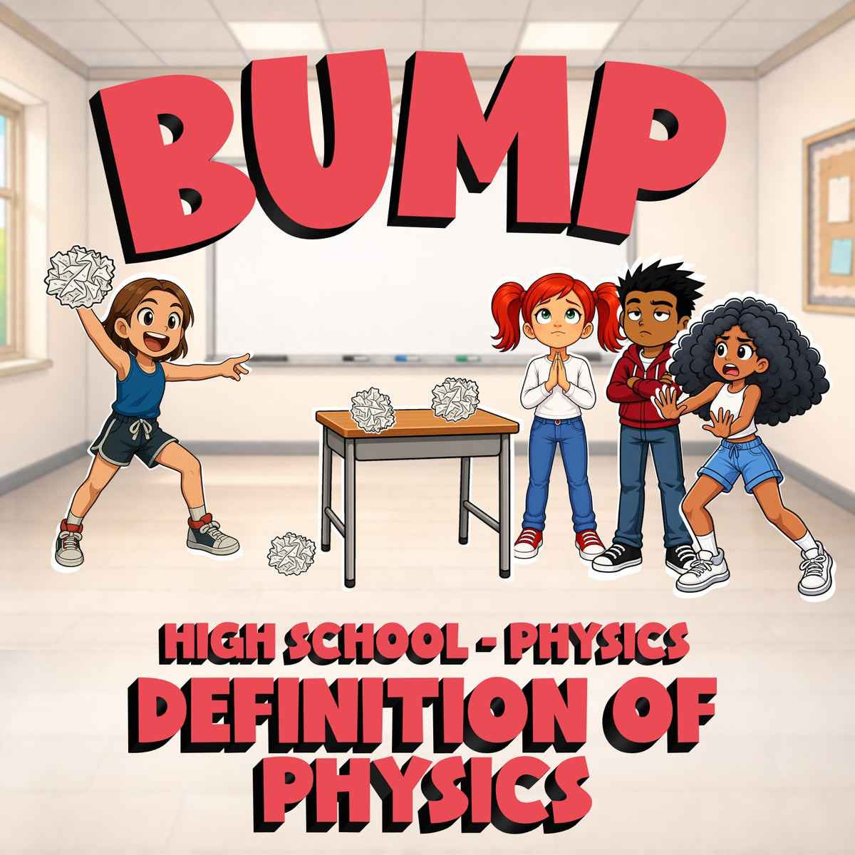 Definition of Physics BUMP Science Game - No Prep Physics Review Activity