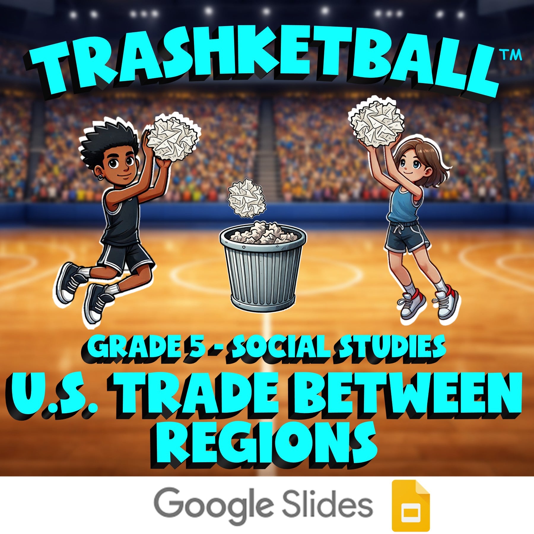 U.S. Trade Between Regions TRASHKETBALL Socials Game - No Prep Grade 5 Review