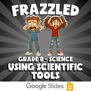 Using Scientific Tools FRAZZLED Science Game - No Prep Grade 8 Review Activity