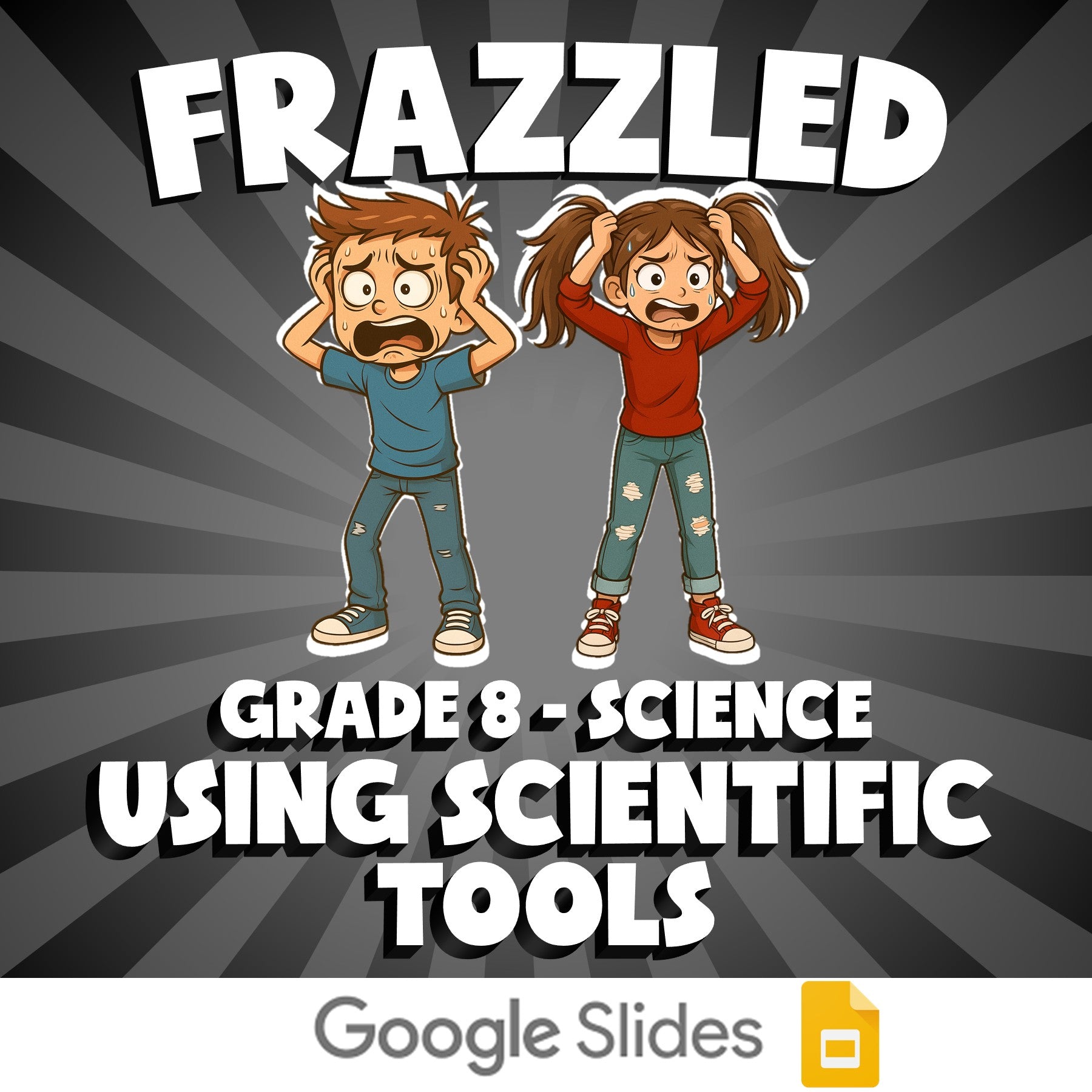 Using Scientific Tools FRAZZLED Science Game - No Prep Grade 8 Review Activity