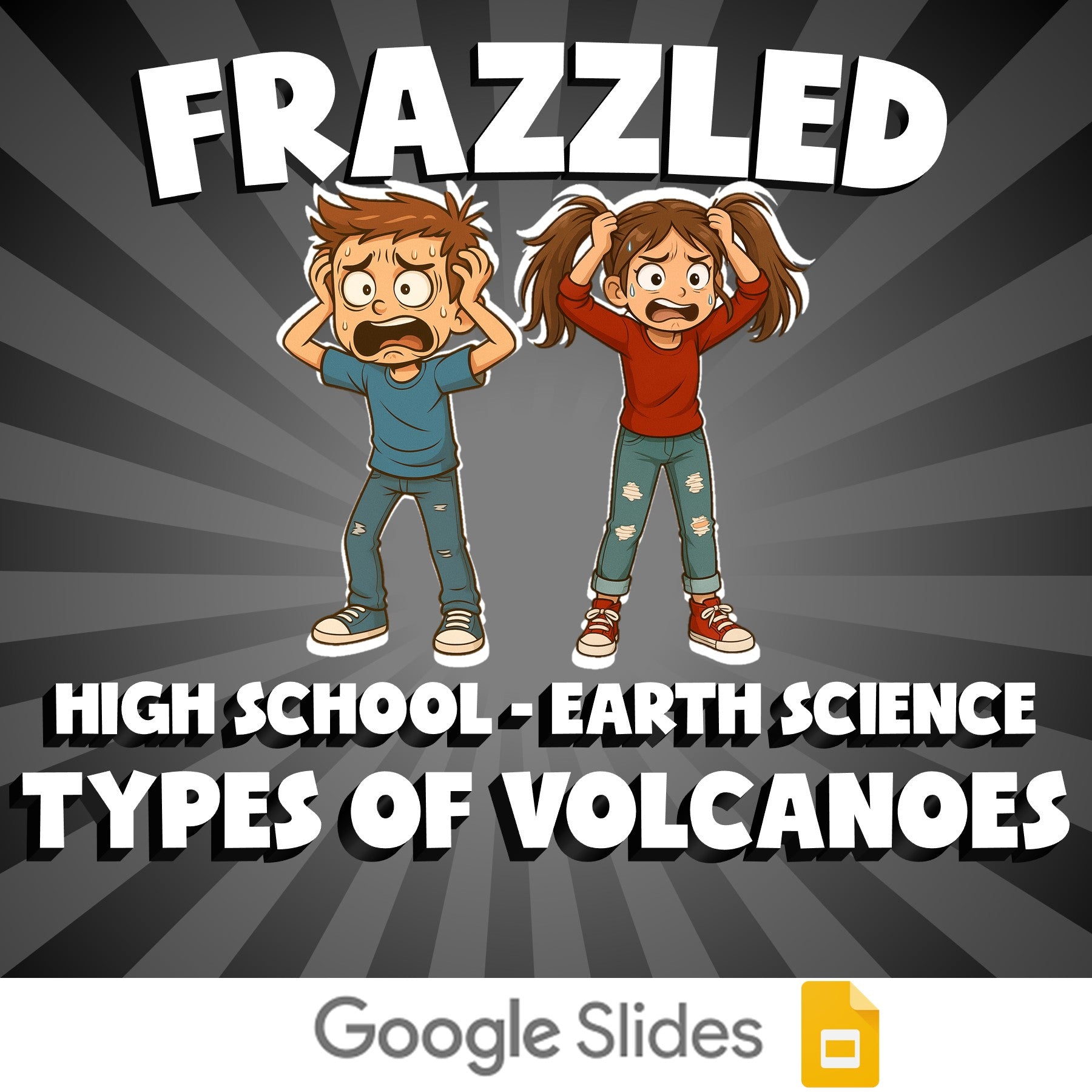 Types of Volcanoes FRAZZLED Game - No Prep Earth Science Review Activity