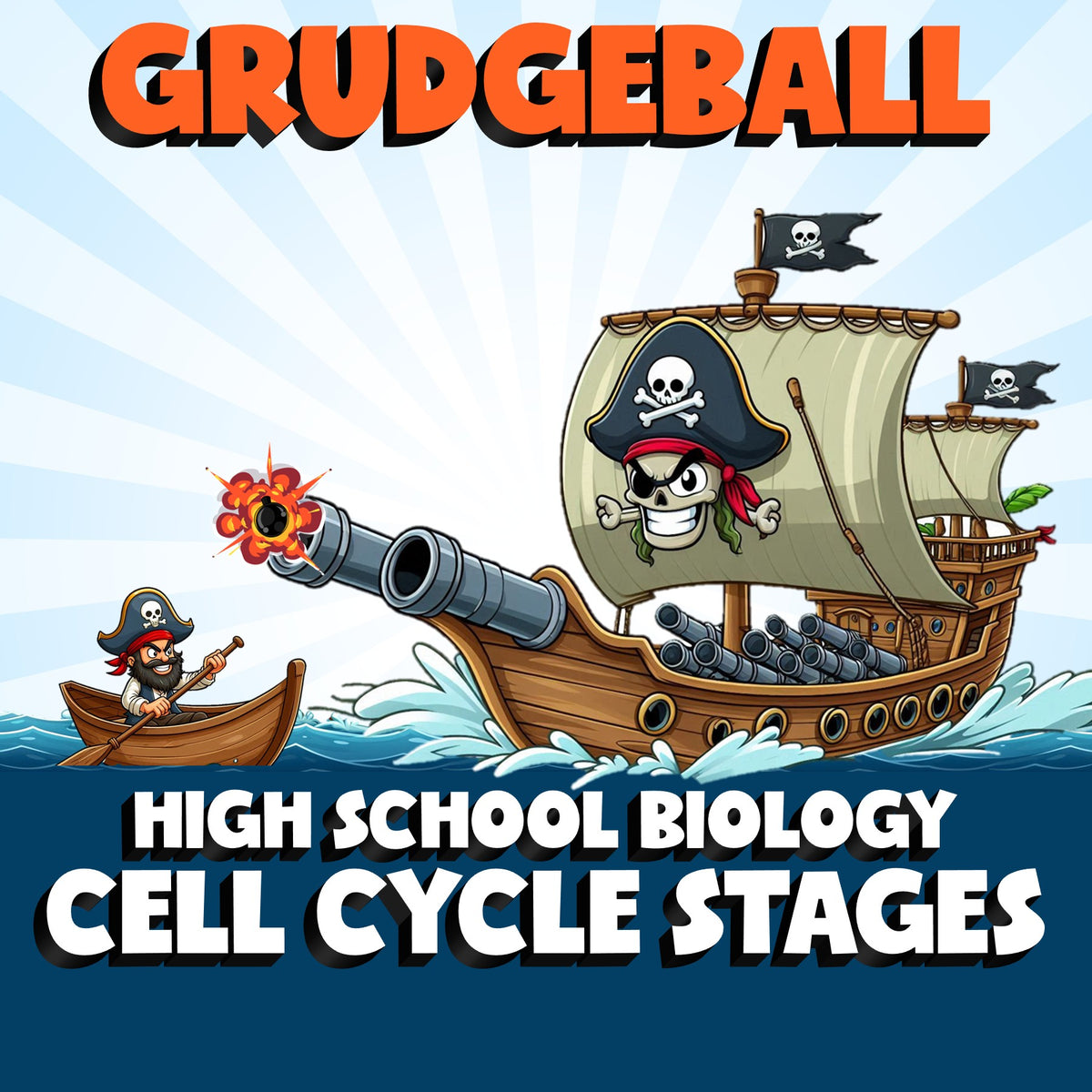 Cell Cycle Stages GRUDGEBALL Science Game - No Prep Biology Review Activity