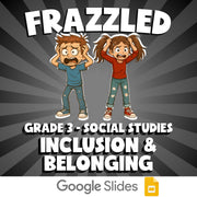 Inclusion & Belonging FRAZZLED Socials Game - No Prep Grade 3 Review Activity