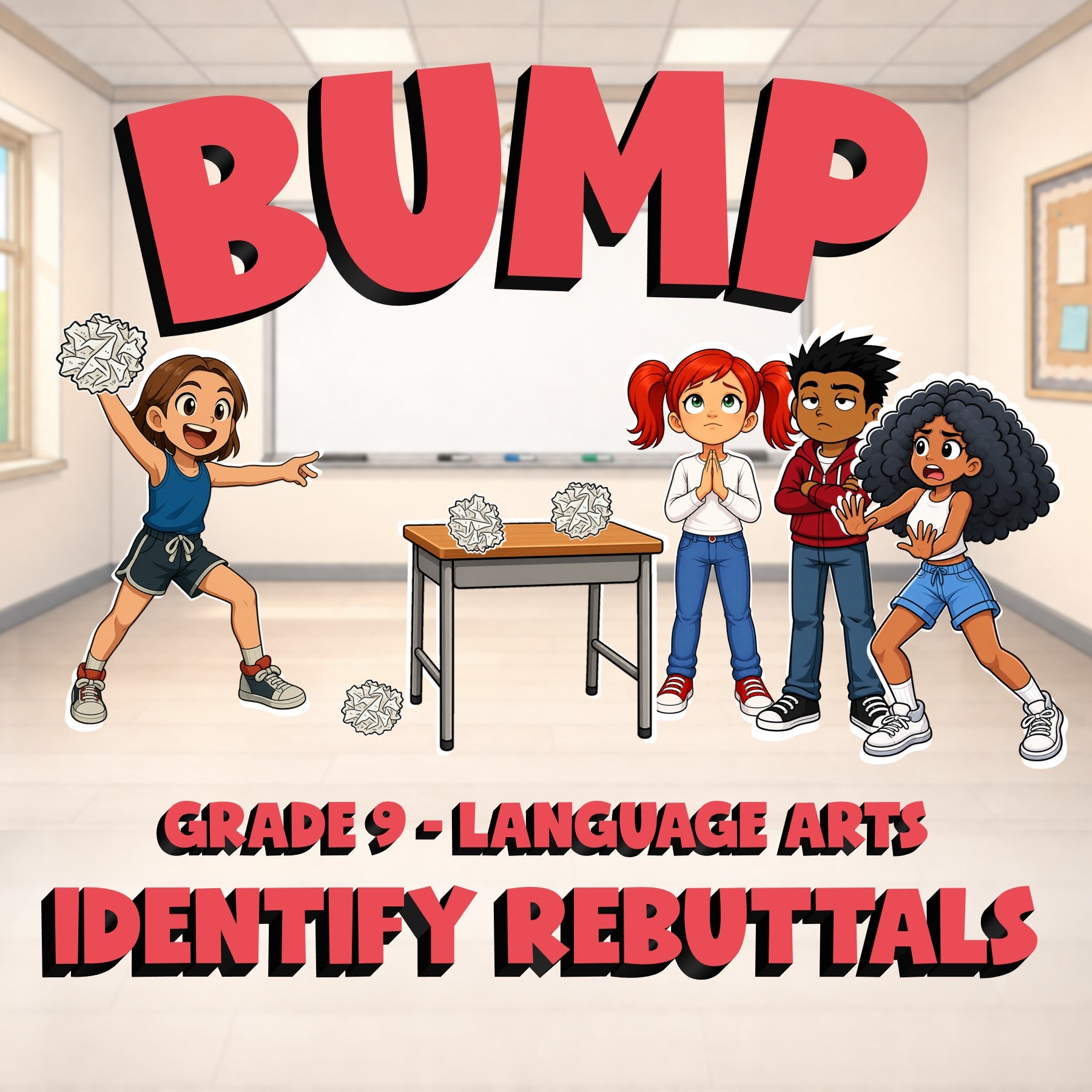 Identify Rebuttals BUMP ELA Game - No Prep Grade 9 Review Activity