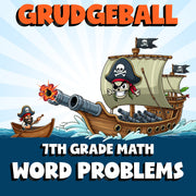 Word Problems GRUDGEBALL Math Game - No Prep Grade 7 Review Activity