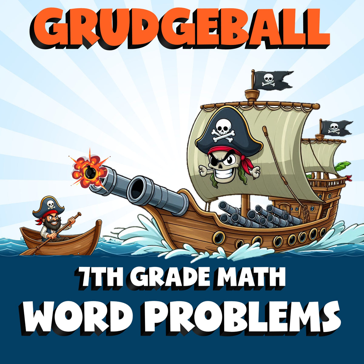 Word Problems GRUDGEBALL Math Game - No Prep Grade 7 Review Activity