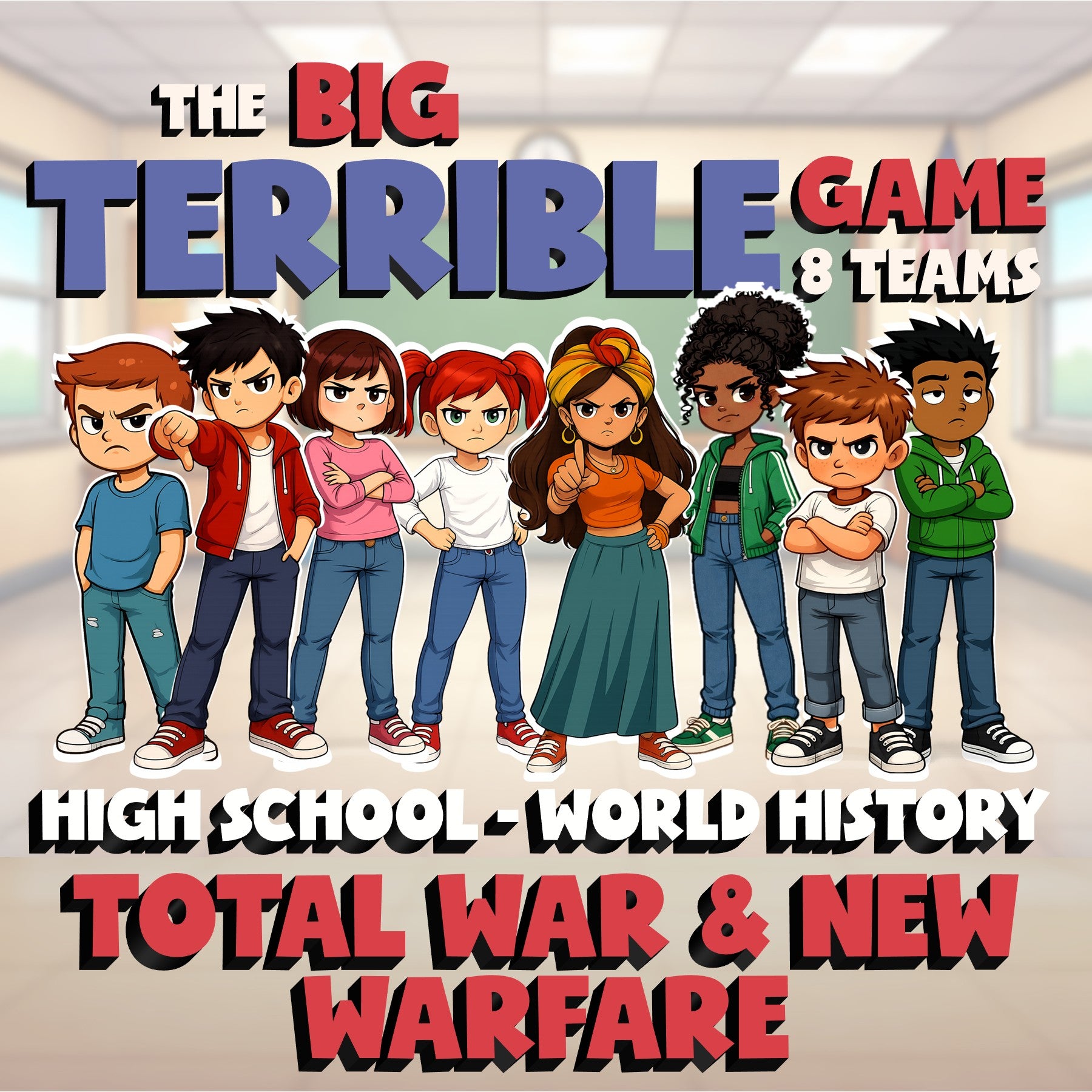 Total War & New Warfare BIG TERRIBLE GAME - No Prep World History Review