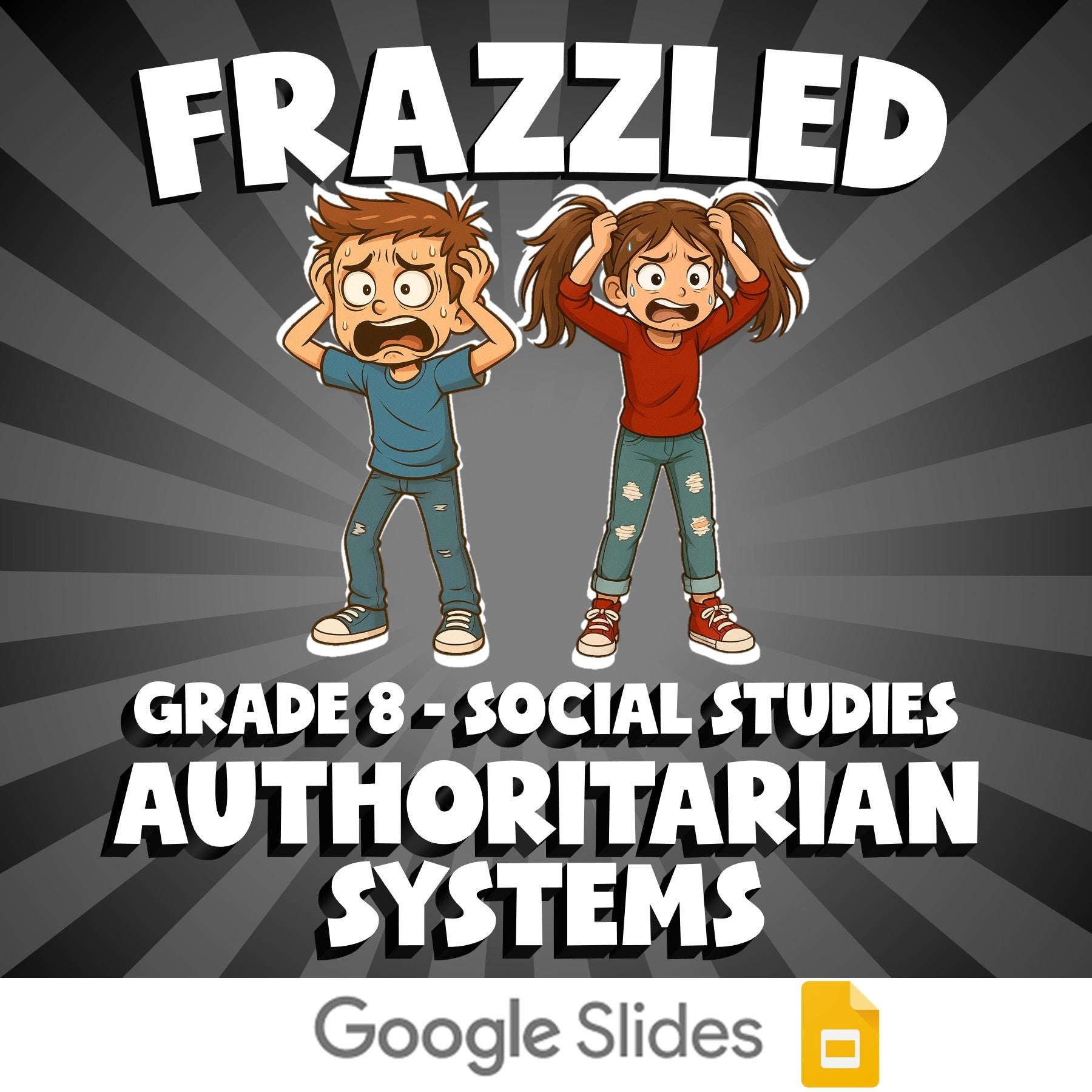 Authoritarian Systems FRAZZLED Socials Game - No Prep Grade 8 Review Activity