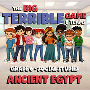 Ancient Egypt BIG TERRIBLE GAME - No Prep Grade 6 Socials Review Activity