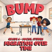 Migration Over Time BUMP Socials Game - No Prep Grade 6 Review Activity