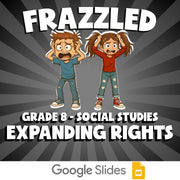 Expanding Rights FRAZZLED Socials Game - No Prep Grade 8 Review Activity