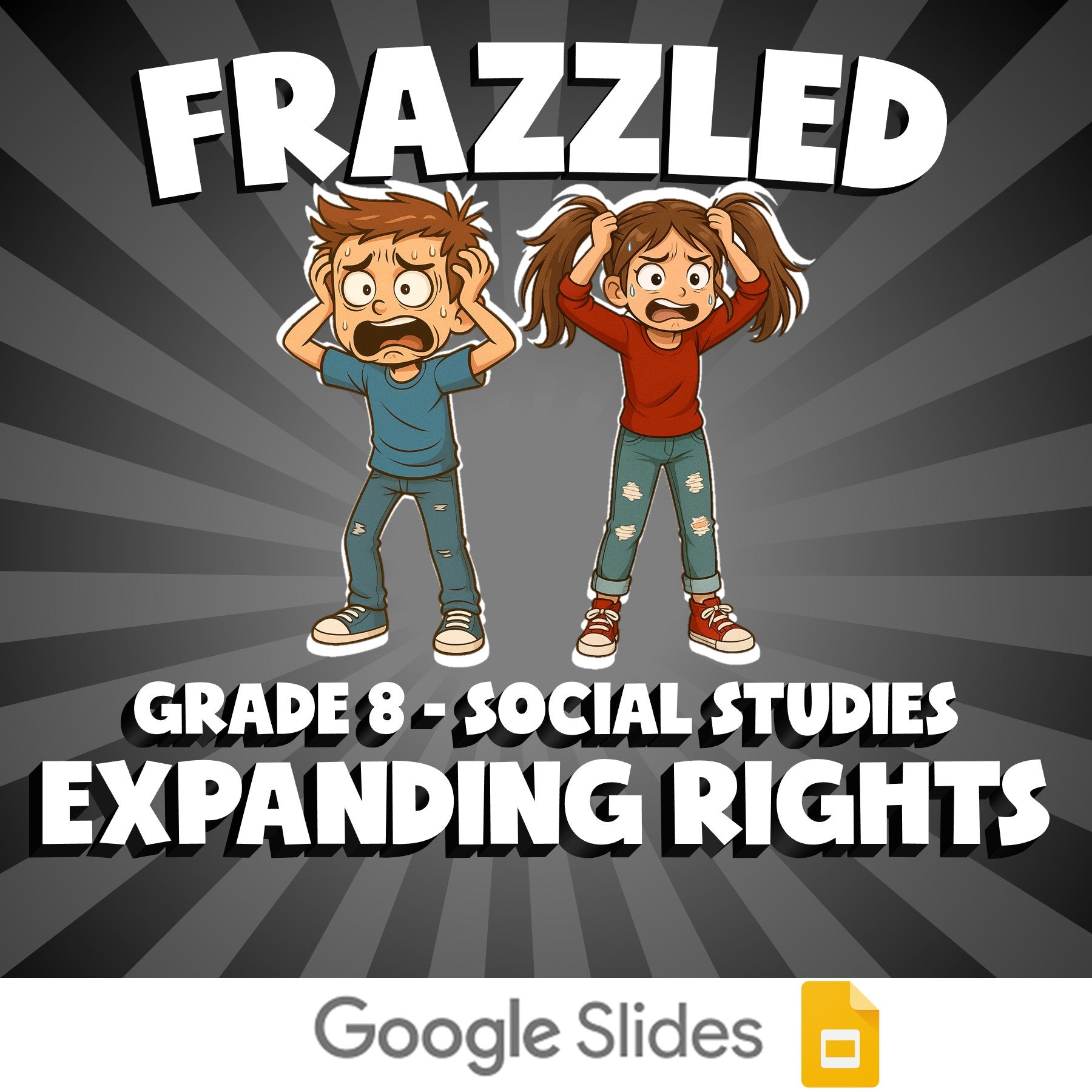 Expanding Rights FRAZZLED Socials Game - No Prep Grade 8 Review Activity