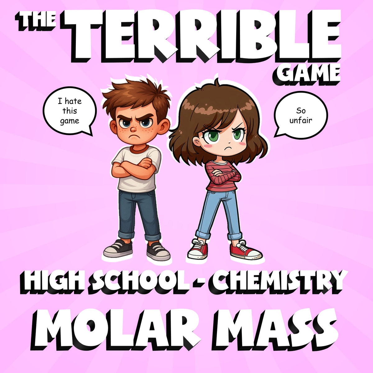Molar Mass THE TERRIBLE GAME - No Prep Chemistry Science Review Activity